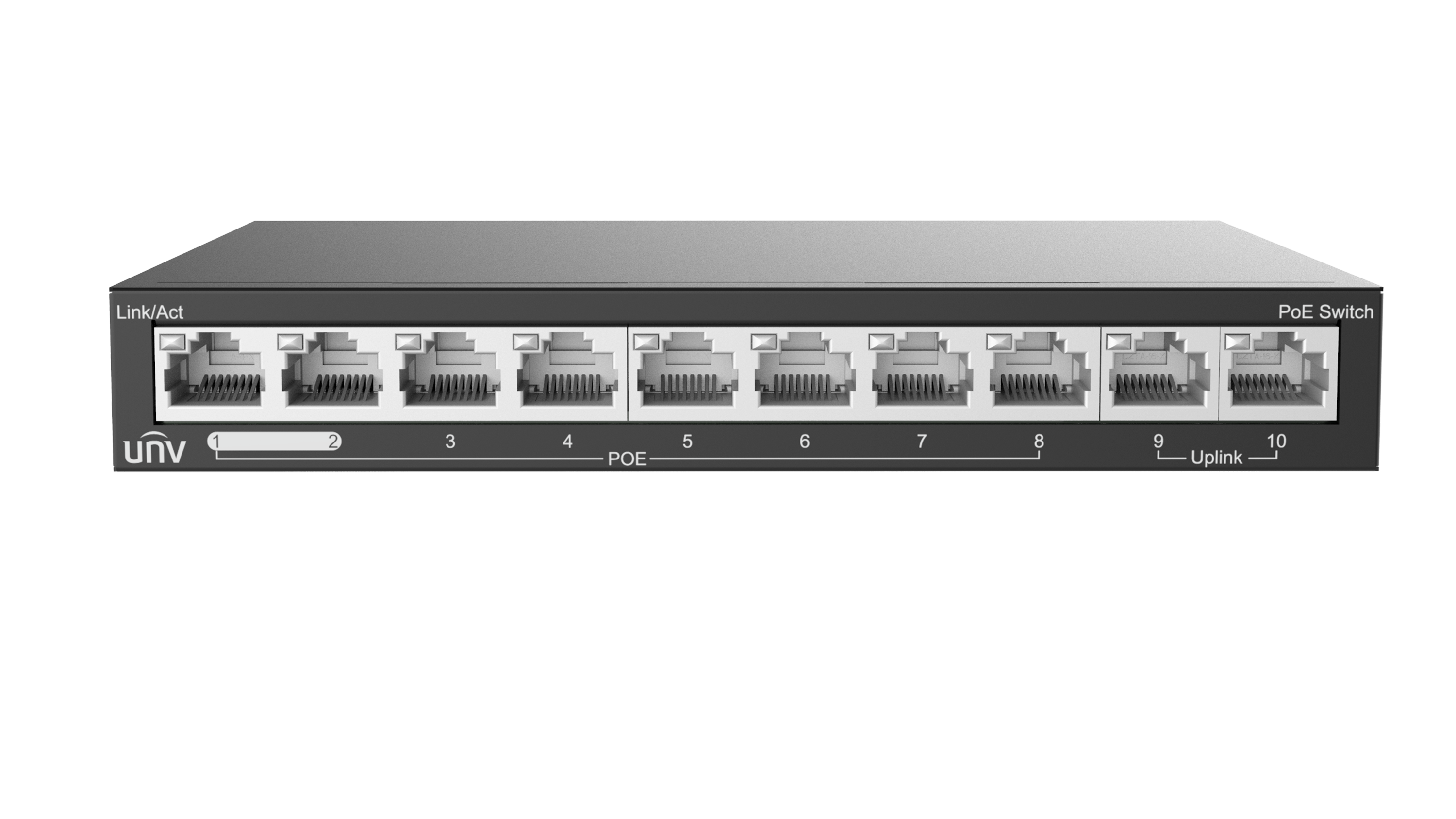 Netbúnaður - Straumgjafi 8+2 Port,  1 Gig