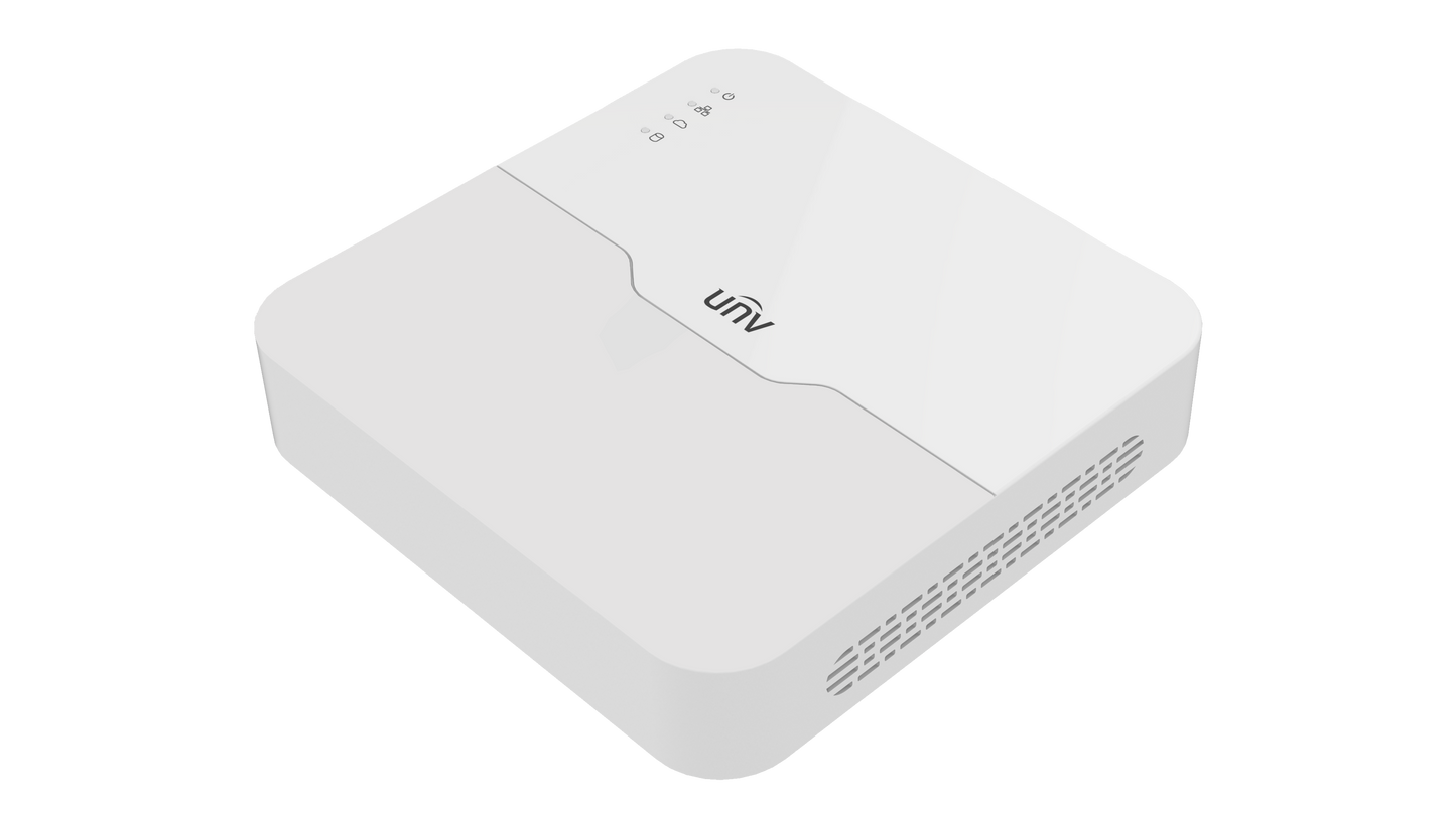 Öryggismyndavélakerfi Uniview með 4 öryggismyndavélum tilbúið til notkunar.