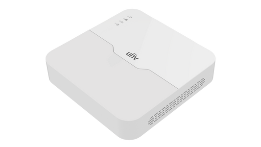 Öryggismyndavélakerfi Uniview með 4 öryggismyndavélum tilbúið til notkunar.